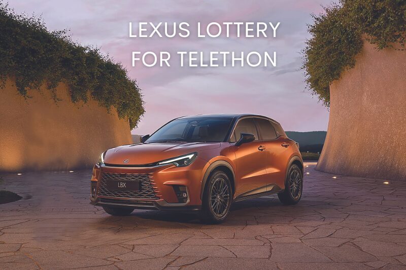 Lexus Lottery for Telethon returns with your chance to win a luxury Lexus LBX!