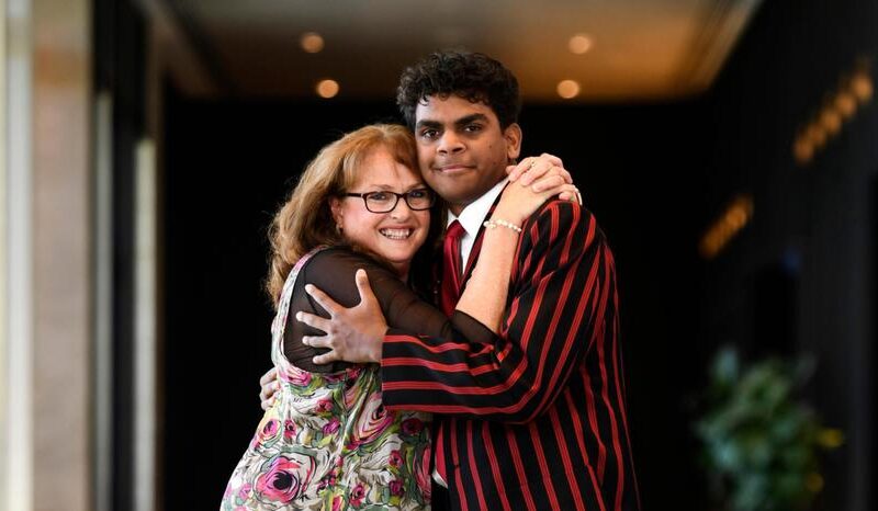 Young cancer survivor reuniting with his nurse leads inspiring stories at Beneficiary breakfast